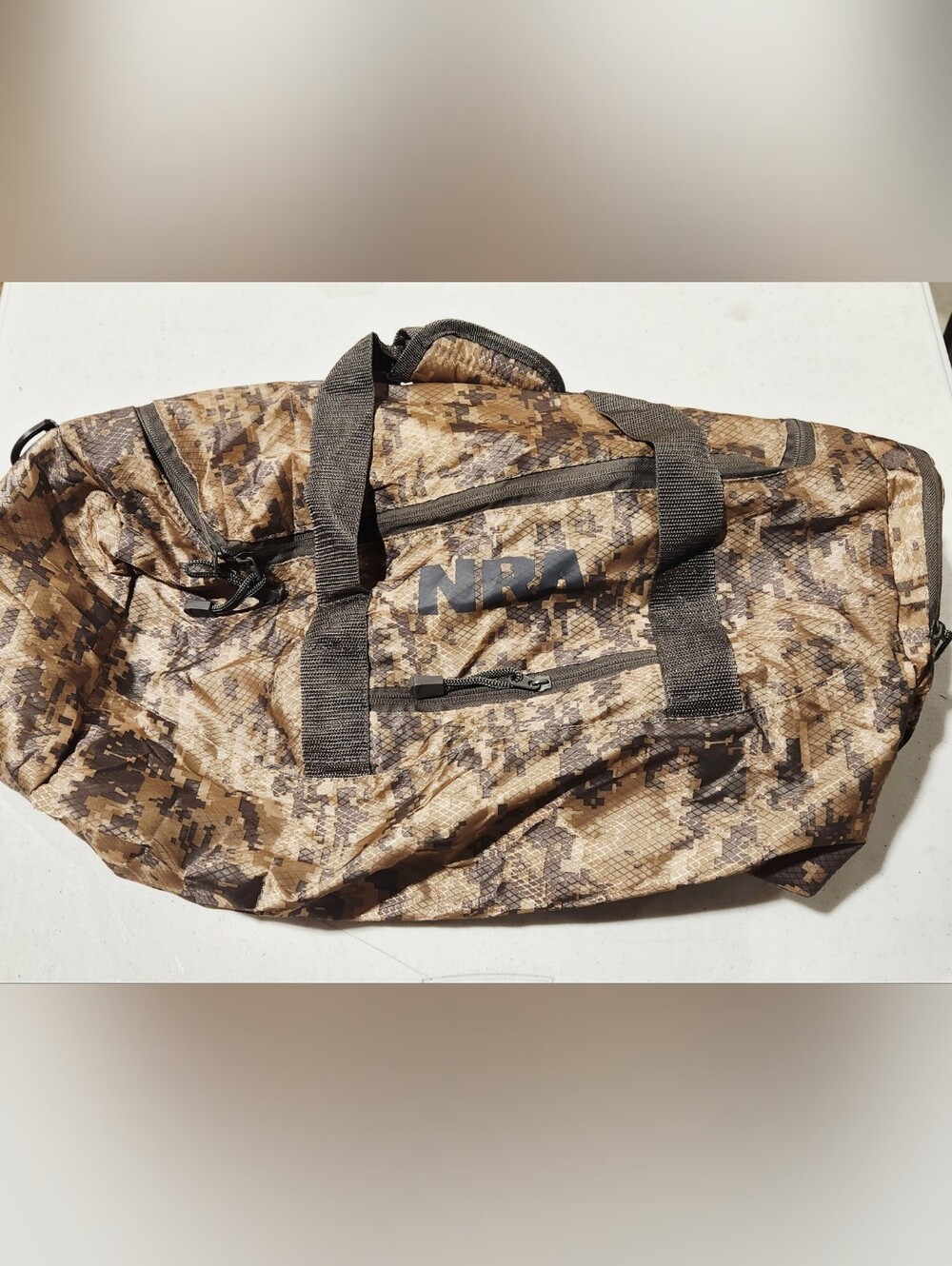 NRA Digital Camo Duffel Bag